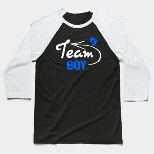 Funny Gender Reveal Team Boy Blue Pregnancy Announcement Baseball T-Shirt